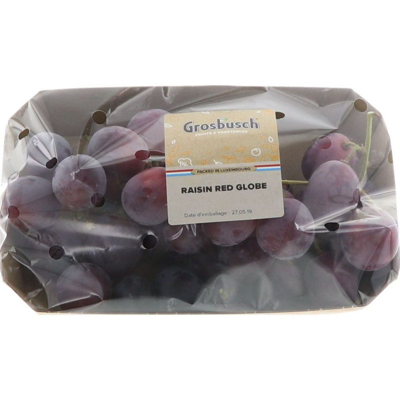 BIO RAISIN RED GLOBE GROSBUSCH PREPACK 8X500G